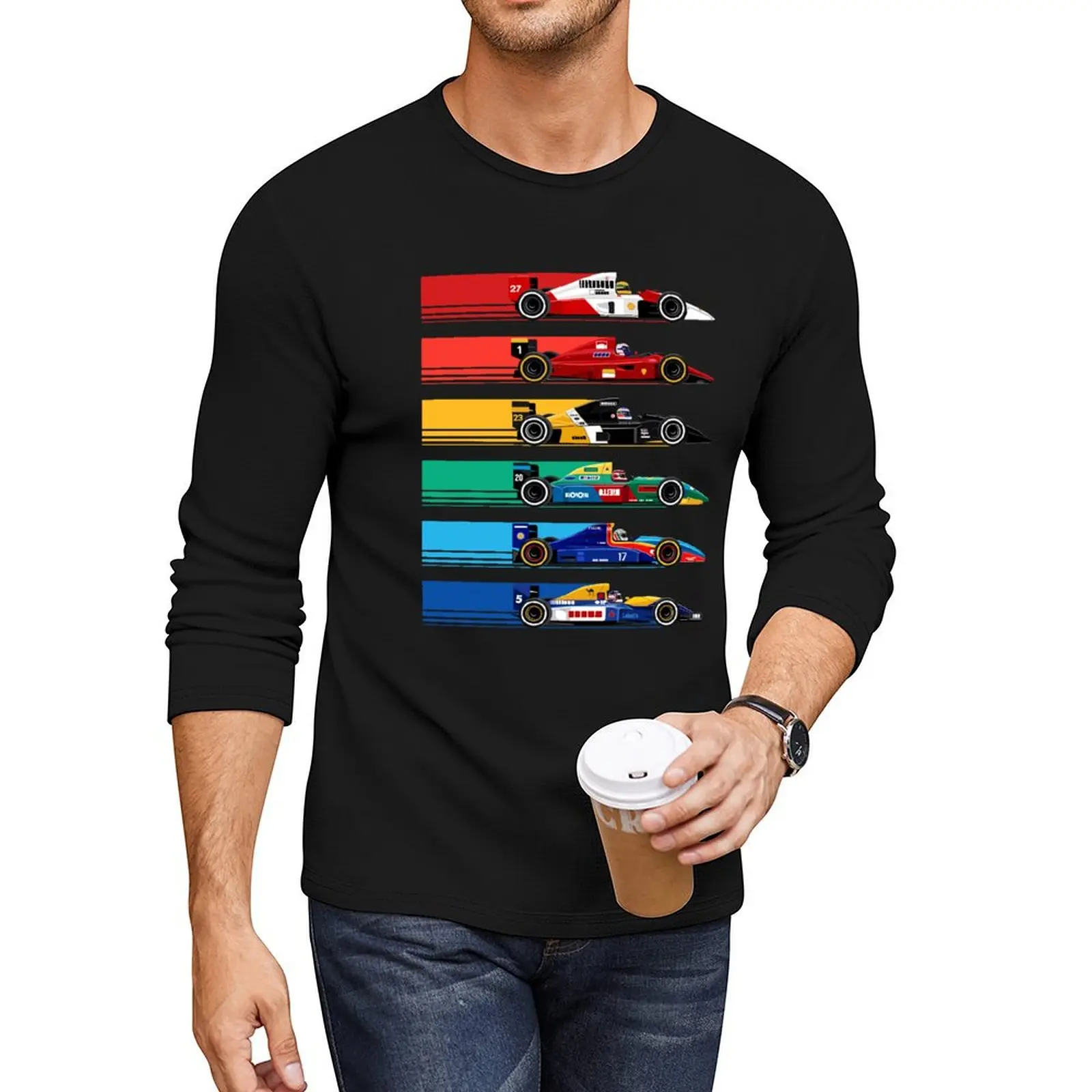 Retro Formula Racing Cars Long T-Shirt plus size tops funny t shirts fitted t shirts for men
Retro Formula Racing Cars Long T-Shirt plus size tops funny t shirts fitted t shirts for men