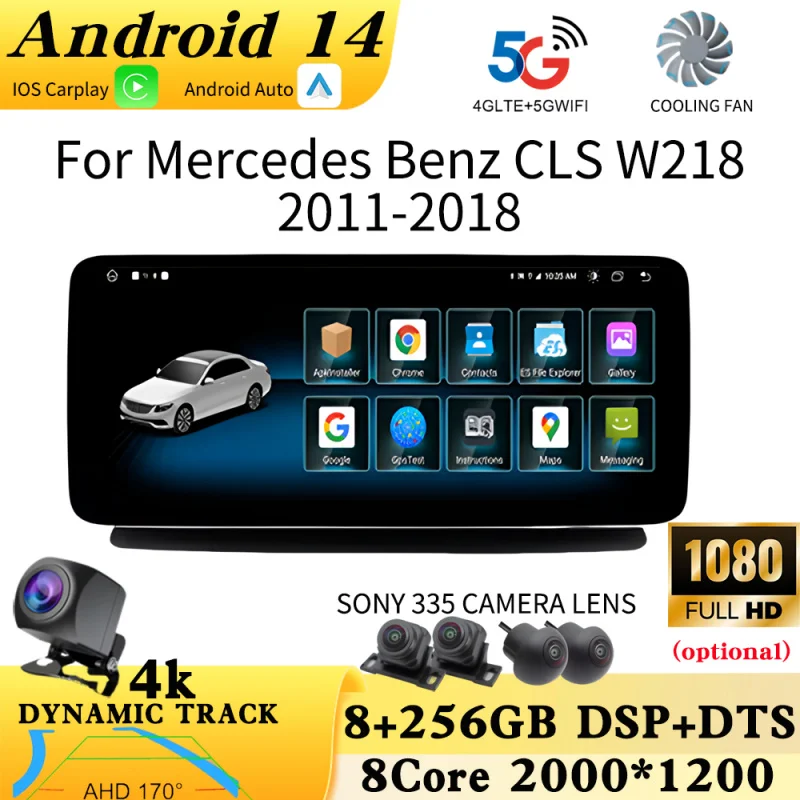 For Mercedes Benz CLS W218 2011 - 2018 Bluetooth Video Radio Android Auto Car GPS Navigation Multimedia Stereo Player Carplay
For Mercedes Benz CLS W218 2011 - 2018 Bluetooth Video Radio Android Auto Car GPS Navigation Multimedia Stereo Player Carplay