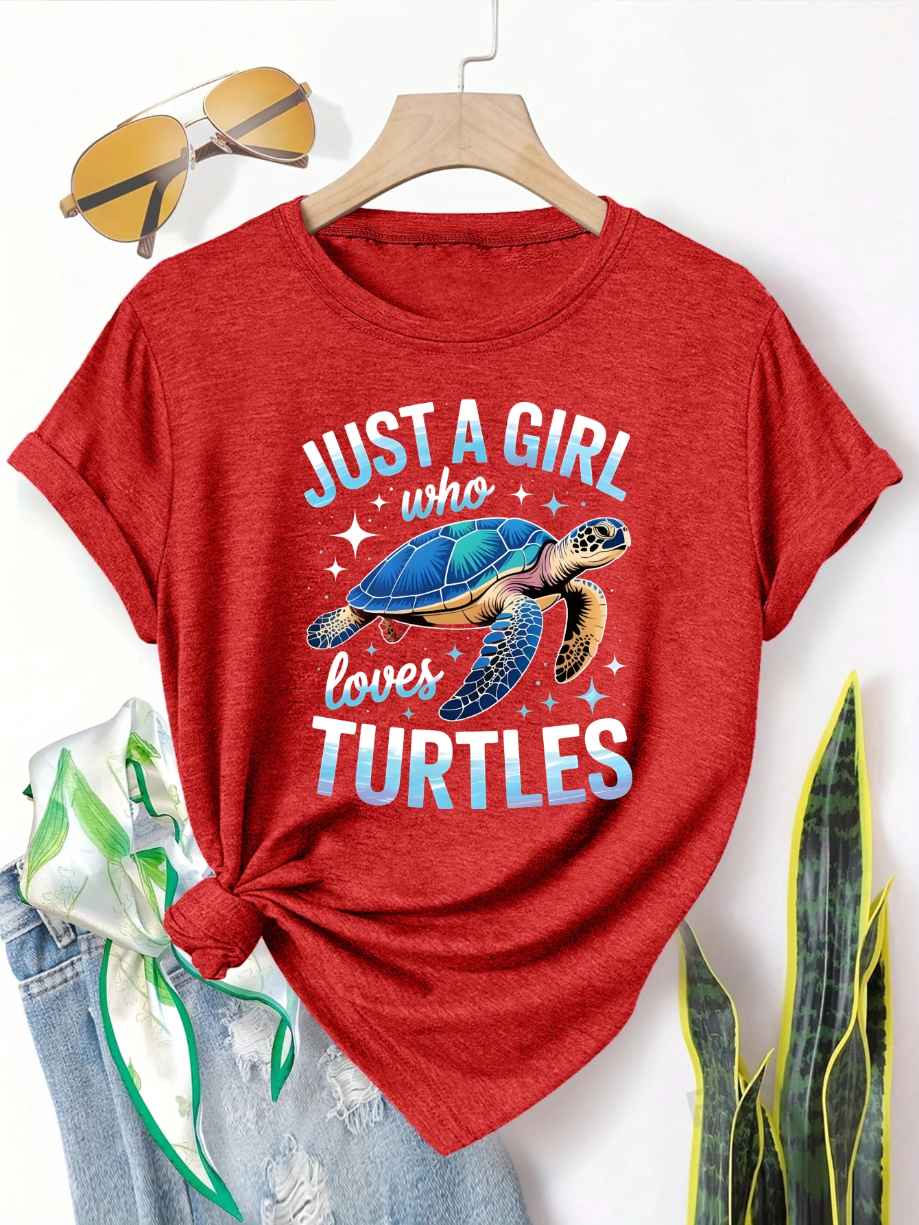 Plus size women's short sleeve T-shirt Just A Girl Who Loves Turtles soft and comfortable fabric summer outfits women's
Plus size women's short sleeve T-shirt Just A Girl Who Loves Turtles soft and comfortable fabric summer outfits women's