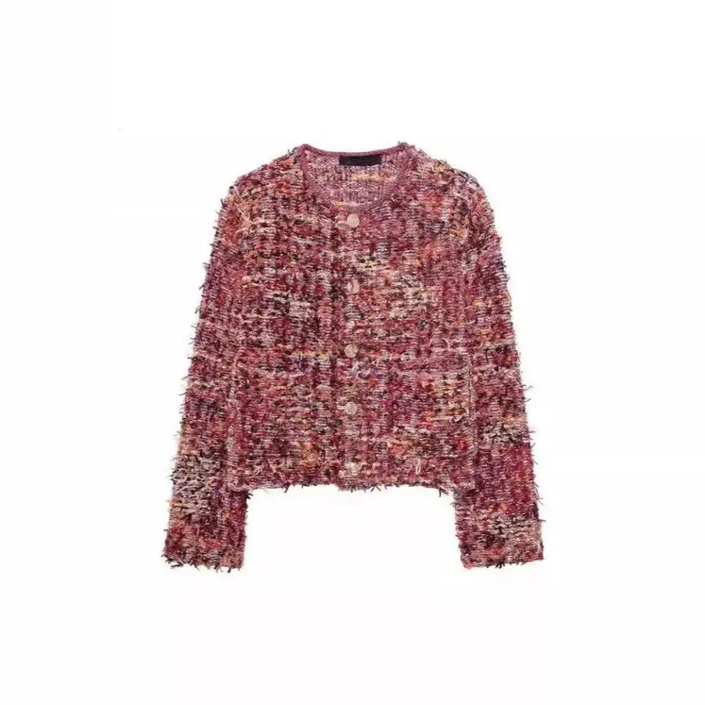 Women's Small Fragrant Texture Knitted Cardigan Jacket Single-Breasted Multi-Color Autumn Winter New Taop&Za 4192107
Women's Small Fragrant Texture Knitted Cardigan Jacket Single-Breasted Multi-Color Autumn Winter New Taop&Za 4192107