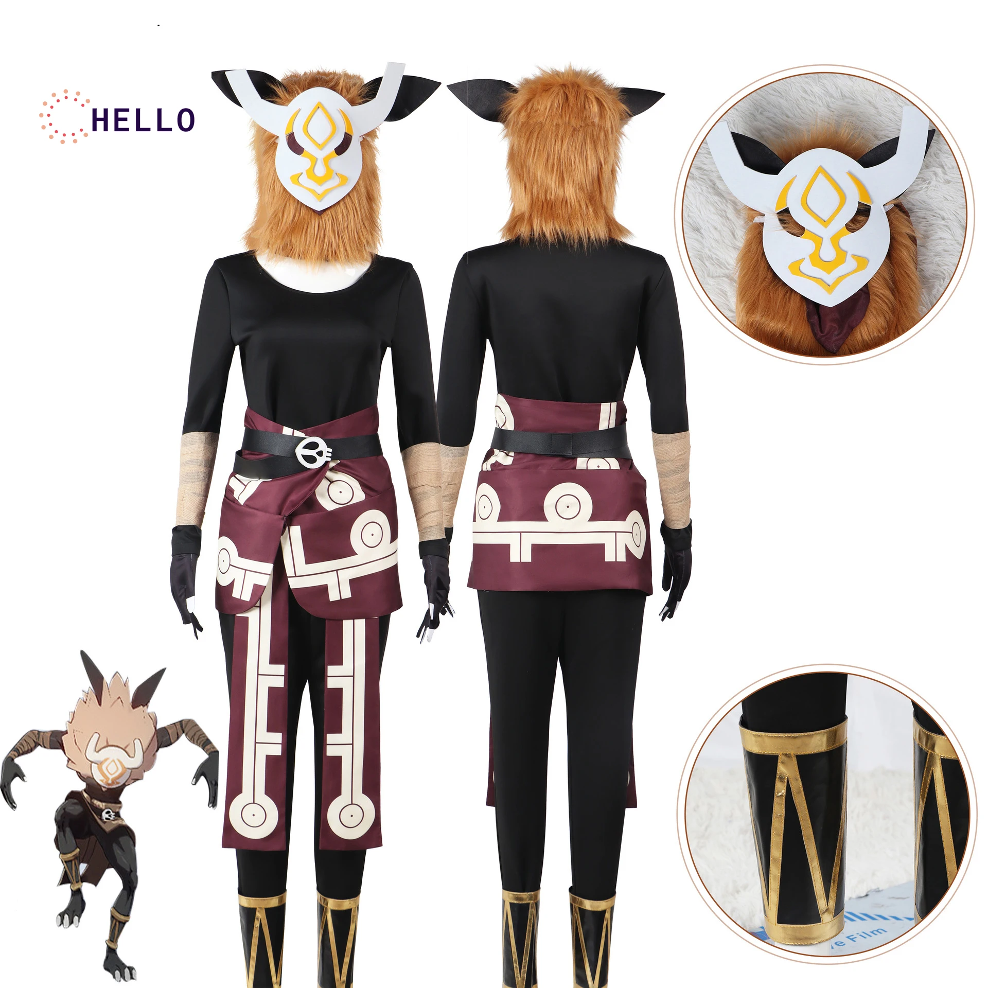 Genshin Impact Hilichurl Cosplay Anime Cute Monster Clothes Game Male Plush Headgear Halloween Carnival Full Set Including Mask
Genshin Impact Hilichurl Cosplay Anime Cute Monster Clothes Game Male Plush Headgear Halloween Carnival Full Set Including Mask