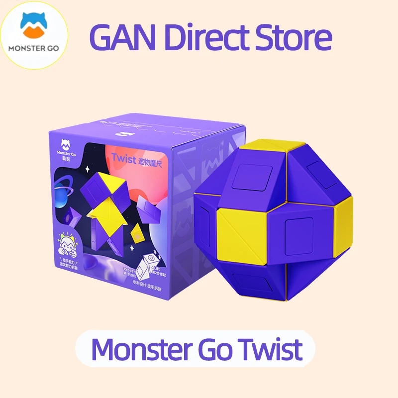 GAN Monster Go Twist Magic Snake Logic Puzzle Antistress MonsterGo Cute Creation Ruler Toys 24 Building Blocks Assembly Gans
GAN Monster Go Twist Magic Snake Logic Puzzle Antistress MonsterGo Cute Creation Ruler Toys 24 Building Blocks Assembly Gans