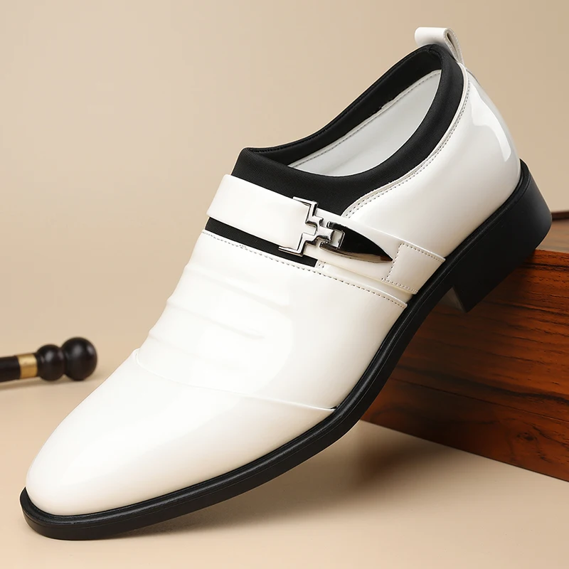 Men's Breathable Fashionable Casual Slip-On Derby Shoes Soft Bottom Pointed Toe British Business Formal Wedding Shoes-HT185
Men's Breathable Fashionable Casual Slip-On Derby Shoes Soft Bottom Pointed Toe British Business Formal Wedding Shoes-HT185