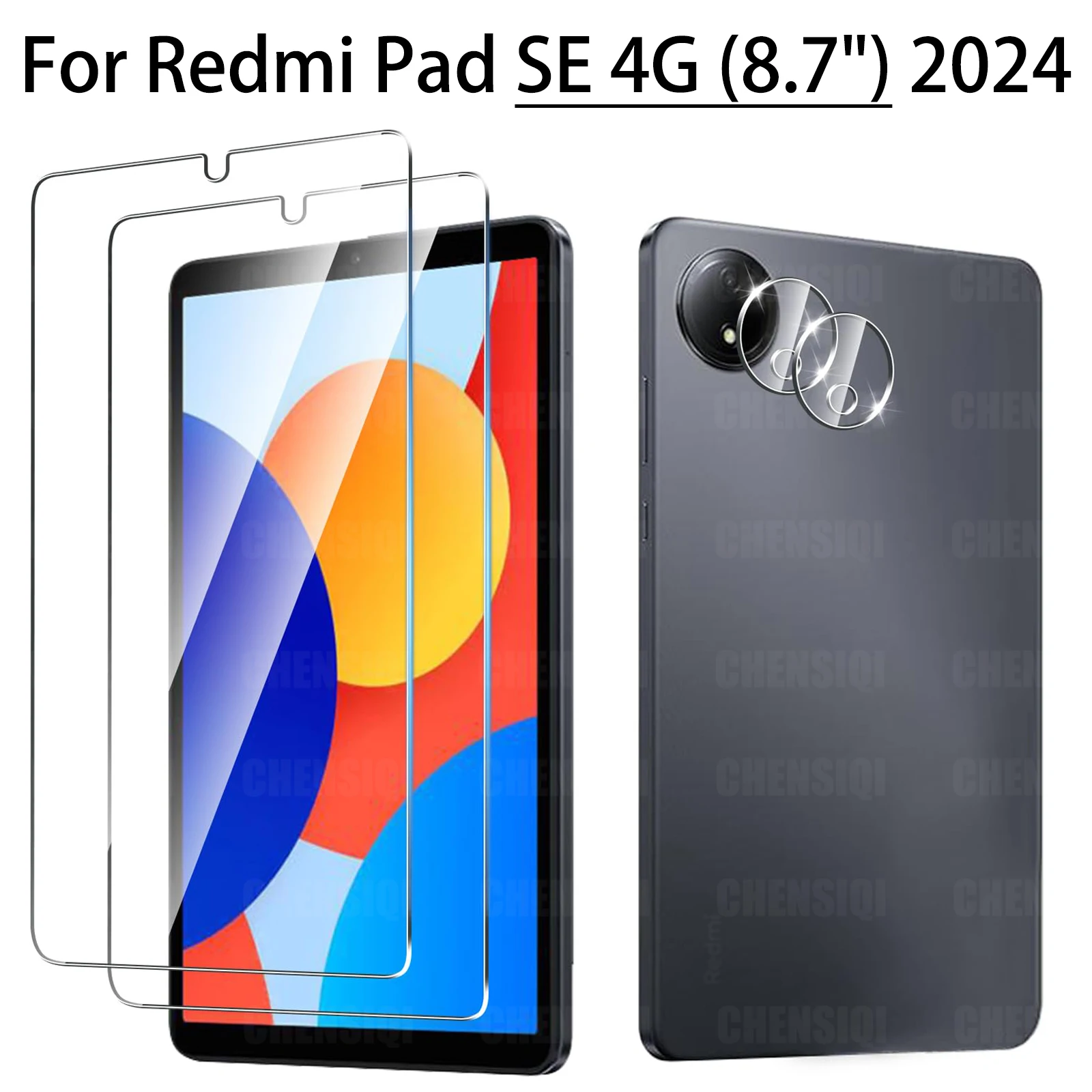 Закаленное стекло для Redmi Pad SE 4G (8,7 дюйма) 2024, защитная пленка для экрана задней камеры, защитная пленка от царапин, 9H
Закаленное стекло для Redmi Pad SE 4G (8,7 дюйма) 2024, защитная пленка для экрана задней камеры, защитная пленка от царапин, 9H