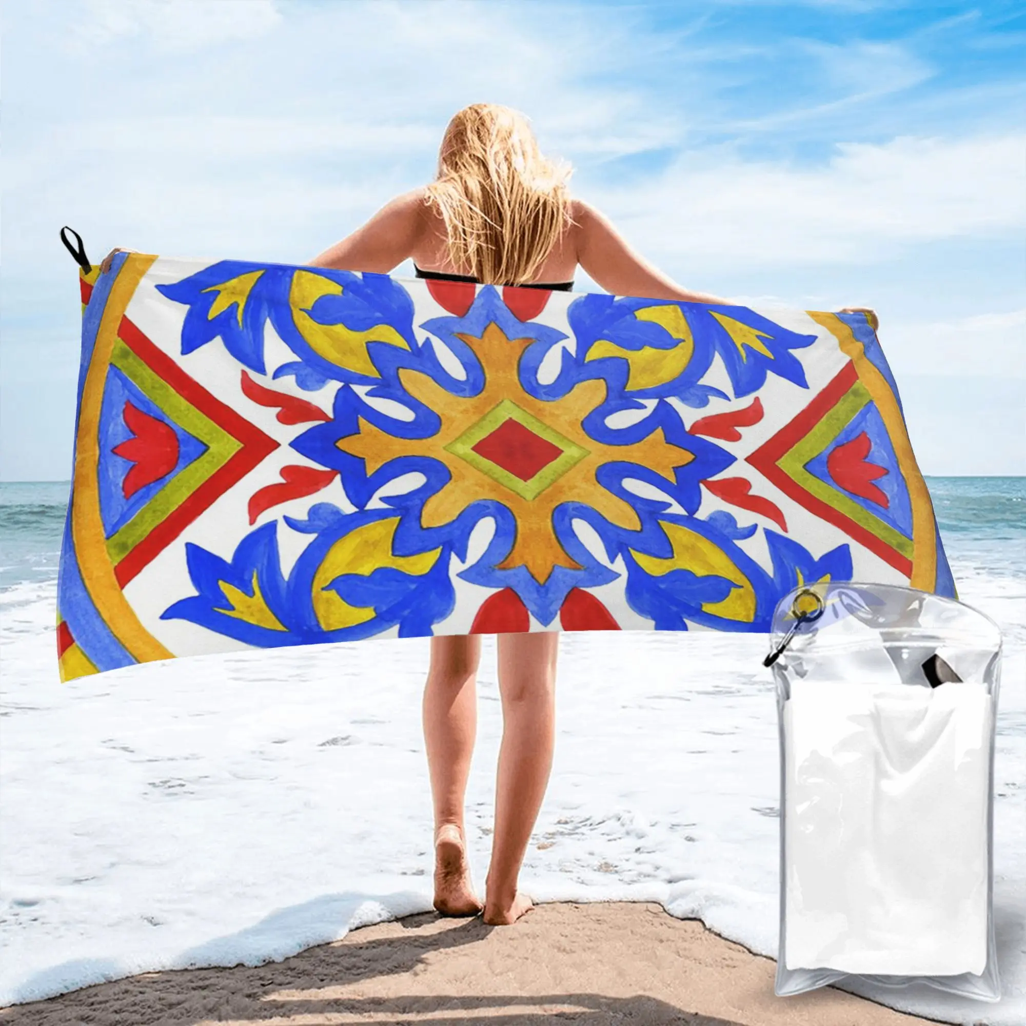 Portuguese azulejo tiles Beach Towel Soft Microfiber Quick Dry Absorbent Quick Towels For Yoga
Portuguese azulejo tiles Beach Towel Soft Microfiber Quick Dry Absorbent Quick Towels For Yoga