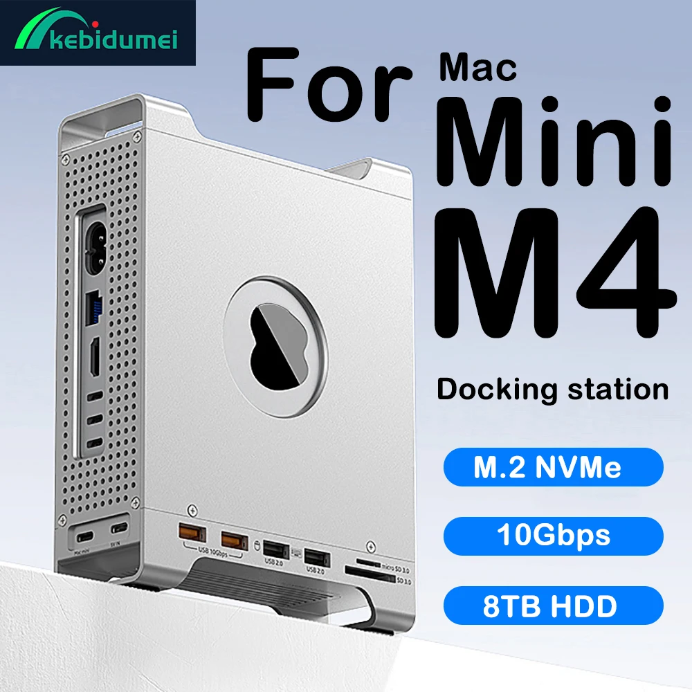 USB HUB Docking Station for Mac Mini M4 M4 Pro M.2 NVMe SSD Enclosure 8TB Max 10Gbps USB-A/C Ports SD&TF 170MB/s Splitter Dock
USB HUB Docking Station for Mac Mini M4 M4 Pro M.2 NVMe SSD Enclosure 8TB Max 10Gbps USB-A/C Ports SD&TF 170MB/s Splitter Dock