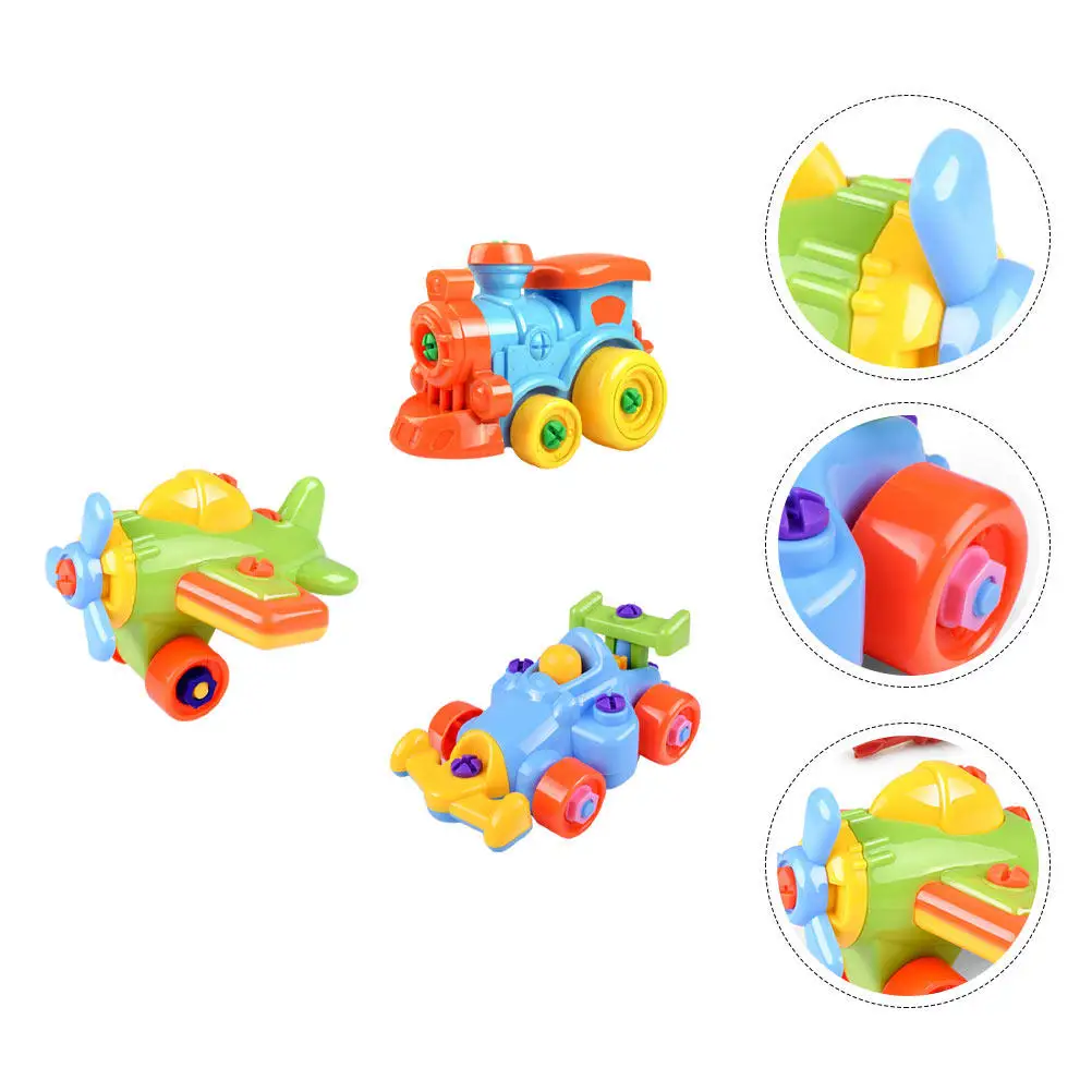 3Pcs Compact Assembly Train Plane Kart Set Kids Development Color Recognition Play Assembly Train Toys Kid Toy
3Pcs Compact Assembly Train Plane Kart Set Kids Development Color Recognition Play Assembly Train Toys Kid Toy