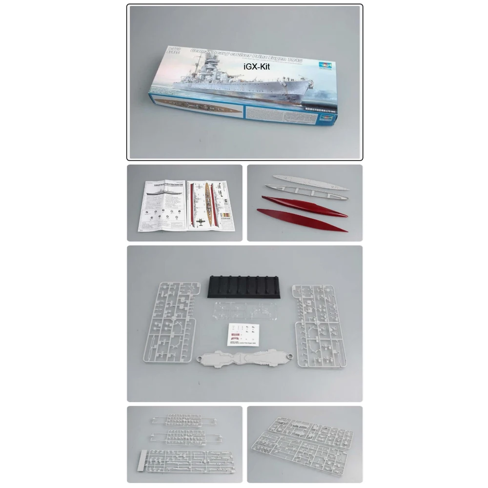 Trumpeter 05767 Масштаб 1/700 Немецкий тяжёлый крейсер «Принц Эгон» 1945 года, военный корабль, игрушка, хобби, сборная пластиковая модель, набор для сборки
Trumpeter 05767 Масштаб 1/700 Немецкий тяжёлый крейсер «Принц Эгон» 1945 года, военный корабль, игрушка, хобби, сборная пластиковая модель, набор для сборки