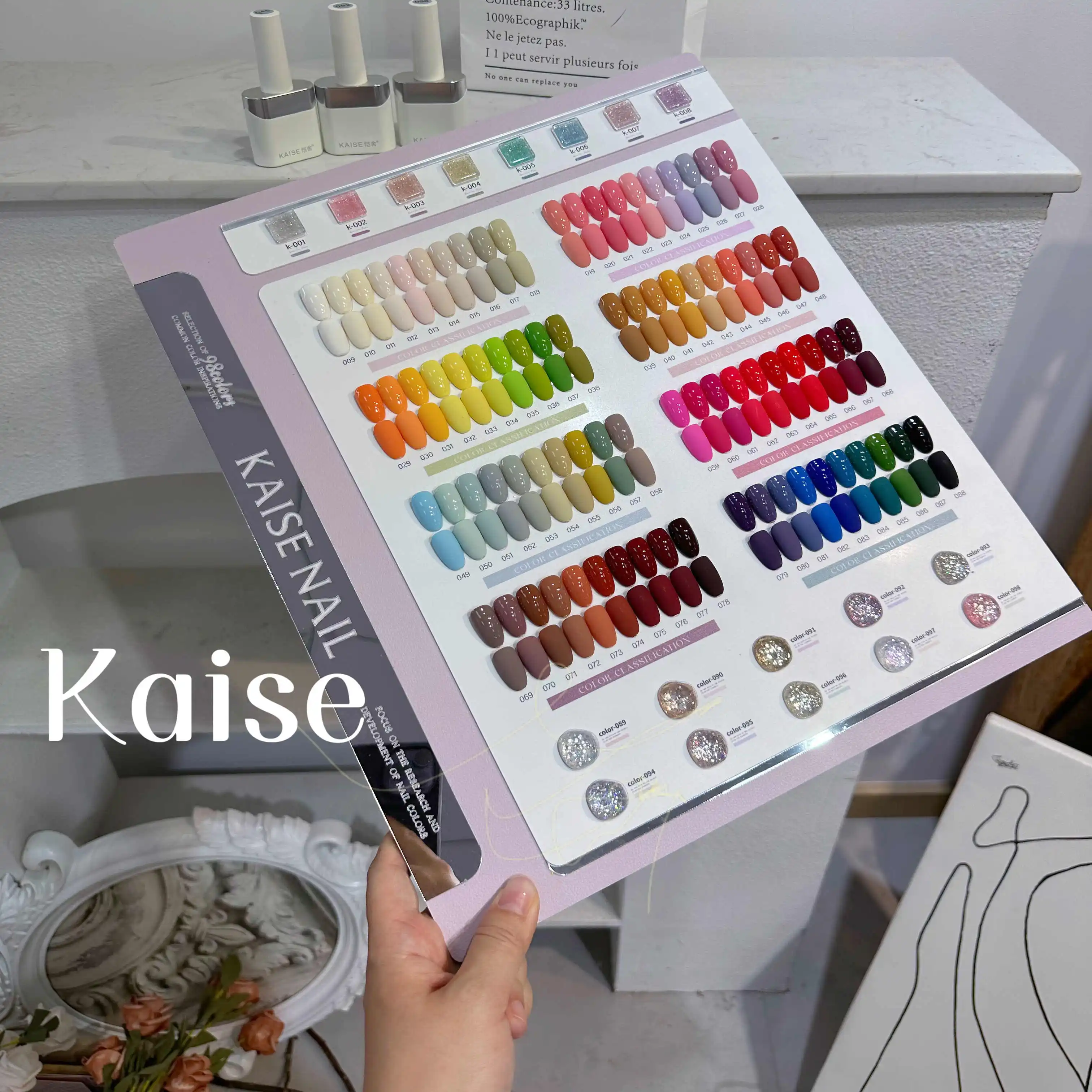 KAISE Multicolor 98 Colors Solid Color Nail Gel Set 2025 New Hot Sale Fashion Nail Art Non-toxic UV Gel Nail Salon Wholesale
KAISE Multicolor 98 Colors Solid Color Nail Gel Set 2025 New Hot Sale Fashion Nail Art Non-toxic UV Gel Nail Salon Wholesale