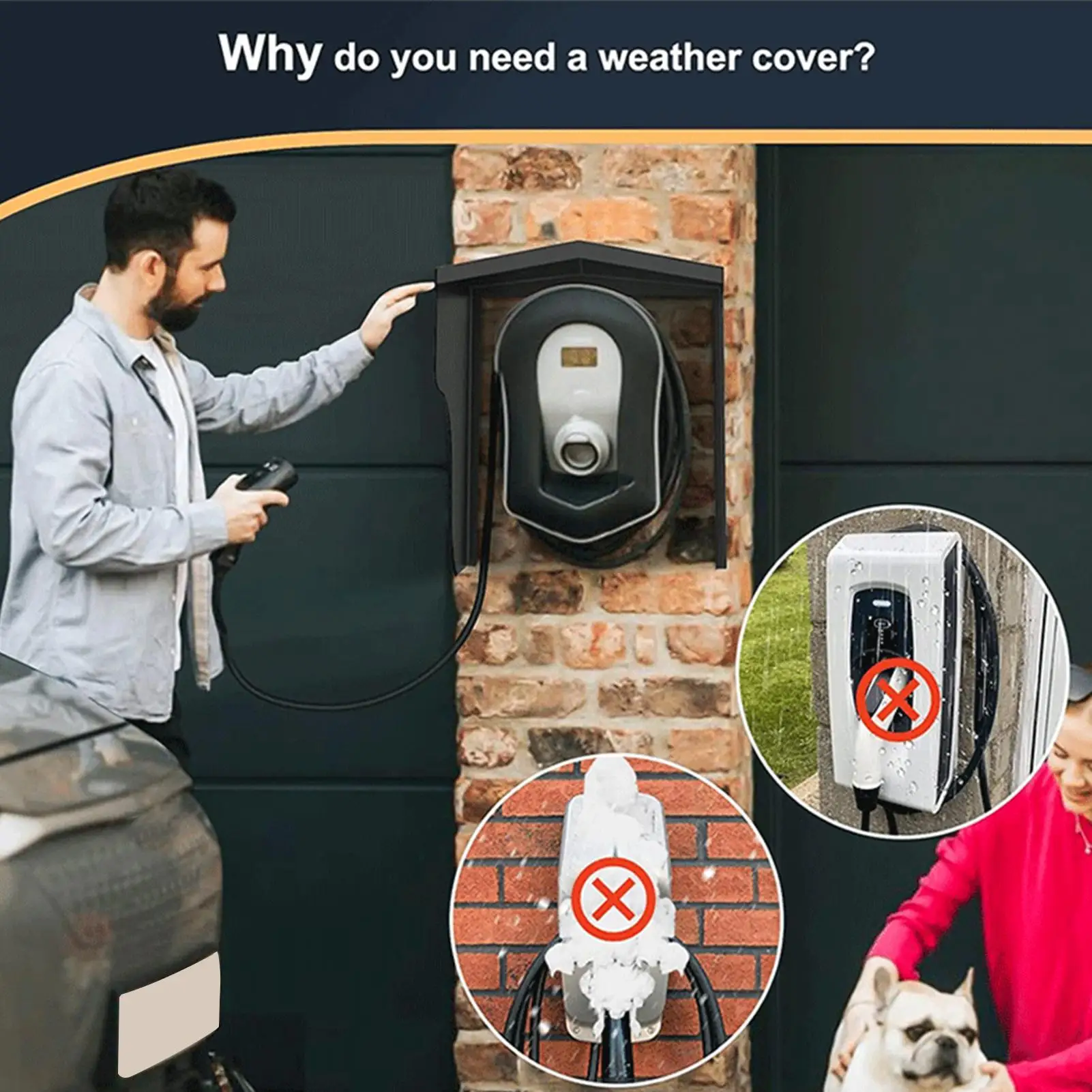 Outdoor Charging Pile Rain Cover Windproof Wall Box Canopy Electric Car Charger Cover Electrical Equipment Weather Protect
Outdoor Charging Pile Rain Cover Windproof Wall Box Canopy Electric Car Charger Cover Electrical Equipment Weather Protect