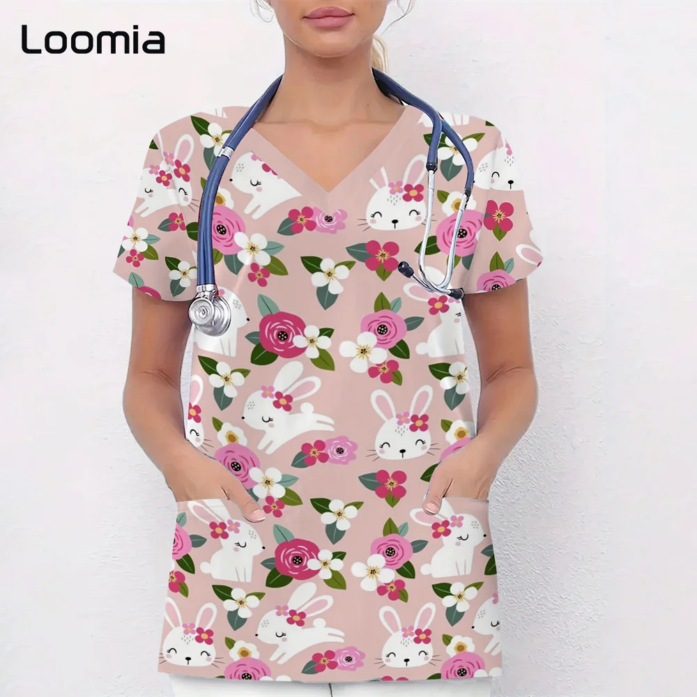 Bunny Print Surgical Uniforms Woman V-Neck Summer Scrubs Uniform Woman Clinical Uniform Woman Casual Women’s Surgical Scrubs
Bunny Print Surgical Uniforms Woman V-Neck Summer Scrubs Uniform Woman Clinical Uniform Woman Casual Women’s Surgical Scrubs