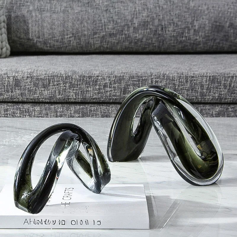 Light luxury modern black and white handmade glass art abstract bedroom entrance living room desktop geometric ornament
Light luxury modern black and white handmade glass art abstract bedroom entrance living room desktop geometric ornament