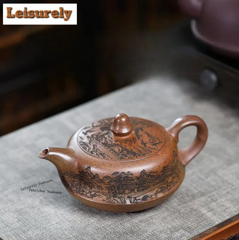 560ml Creative Yixing Purple Clay Teapots Handmade Landscape Qu Pot Raw Ore Cloud Mist Agarwood Mud Kettle Zisha Tea Set Gifts
560ml Creative Yixing Purple Clay Teapots Handmade Landscape Qu Pot Raw Ore Cloud Mist Agarwood Mud Kettle Zisha Tea Set Gifts