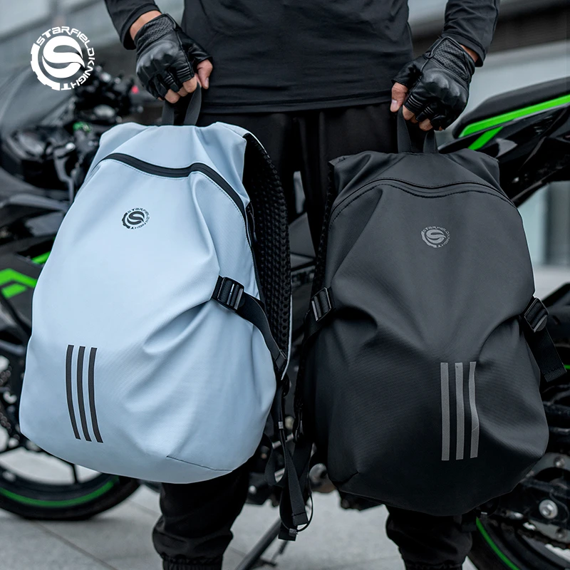 SFK Motorcycle Helmet Bag Splash-proof Water Fabric Breathable Riding Gears Pack High-capacity Outdoor Travel Cycling Backpack
SFK Motorcycle Helmet Bag Splash-proof Water Fabric Breathable Riding Gears Pack High-capacity Outdoor Travel Cycling Backpack