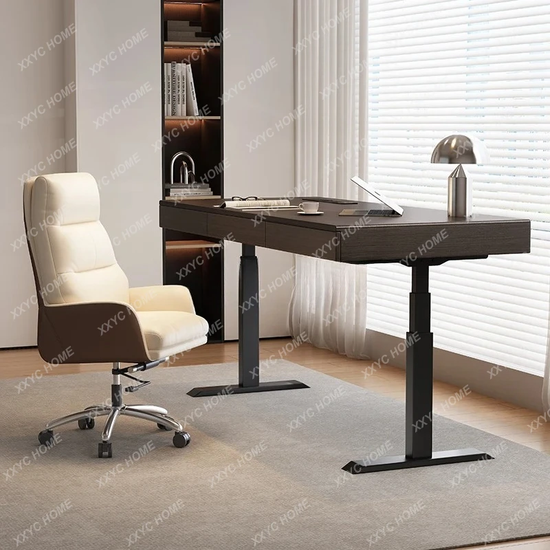 minimalist intelligent electric lifting desk modern dual motor study solid wood computer work desk
minimalist intelligent electric lifting desk modern dual motor study solid wood computer work desk