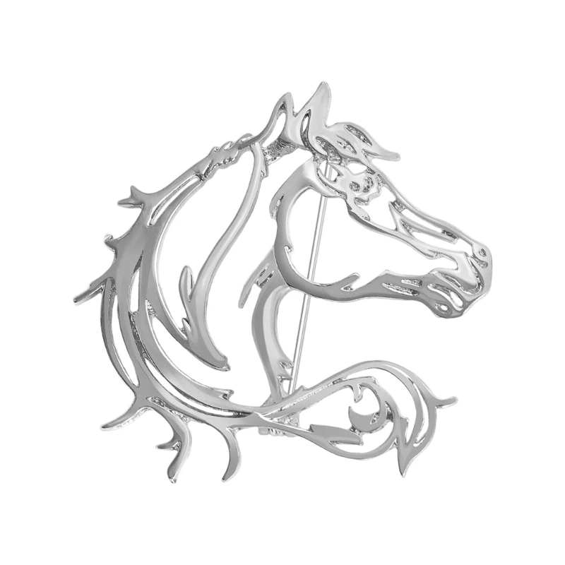 CORD Elegant Hollow Cut Horse Brooch Alloy Jewelry Silver Gold Two Tone Lightweight
CORD Elegant Hollow Cut Horse Brooch Alloy Jewelry Silver Gold Two Tone Lightweight
