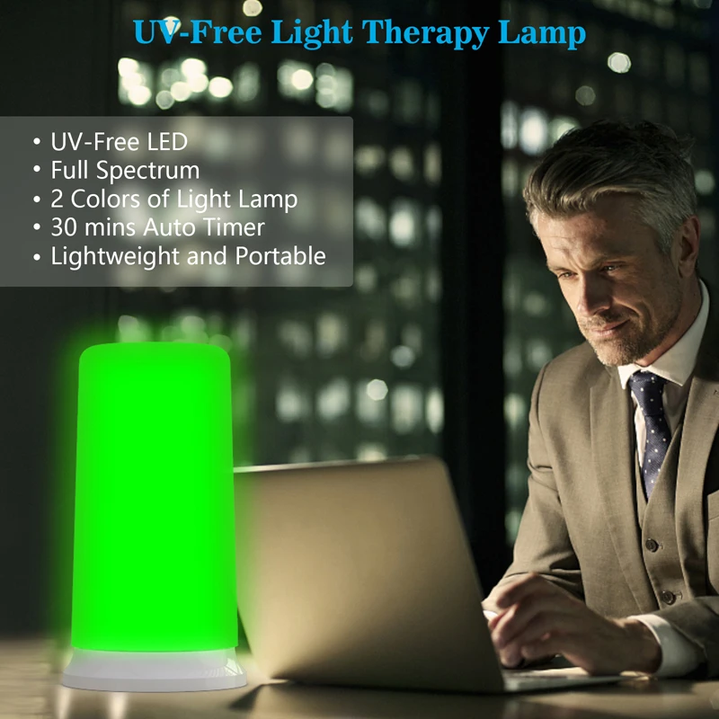 New 10000Lux Sleep Therapy Light Sad Lamp 2 Color Green White Lamp UV-Free Therapy Insomnia Mood Focus Night Light Better Sleep
New 10000Lux Sleep Therapy Light Sad Lamp 2 Color Green White Lamp UV-Free Therapy Insomnia Mood Focus Night Light Better Sleep