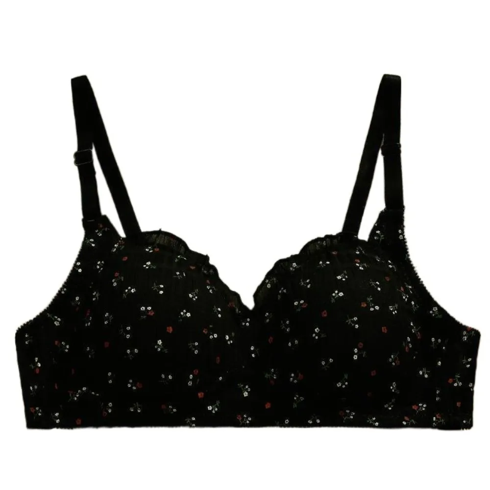 Comfortable Sweet Flower Wireless Deep V Bra Shockproof Underwear Brassiere for Women Lingerie Anti-sagging Push Up Bra Girls
Comfortable Sweet Flower Wireless Deep V Bra Shockproof Underwear Brassiere for Women Lingerie Anti-sagging Push Up Bra Girls