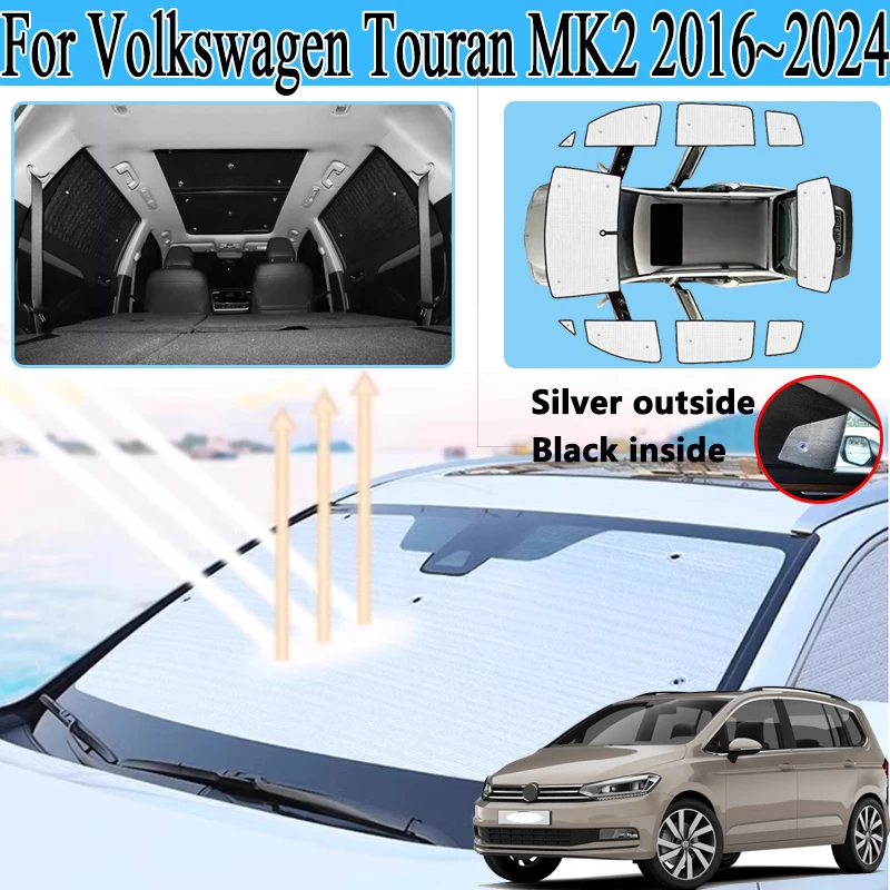Автомобильные чехлы для Volkswagen VW Touran MK2 2016 ~ 2024, покрытие, солнцезащитные козырьки, солнцезащитный крем, блоки конфиденциальности, анти-УФ-аксессуары
Автомобильные чехлы для Volkswagen VW Touran MK2 2016 ~ 2024, покрытие, солнцезащитные козырьки, солнцезащитный крем, блоки конфиденциальности, анти-УФ-аксессуары