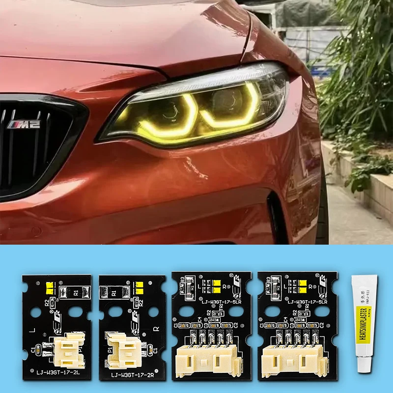 Lemon Yellow Angel Eyes For BMW M2 2 series DRL LED Headlight F22 F23 F87 LCI 2018-2021 Year Daytime Light 7494851 63117494852
Lemon Yellow Angel Eyes For BMW M2 2 series DRL LED Headlight F22 F23 F87 LCI 2018-2021 Year Daytime Light 7494851 63117494852