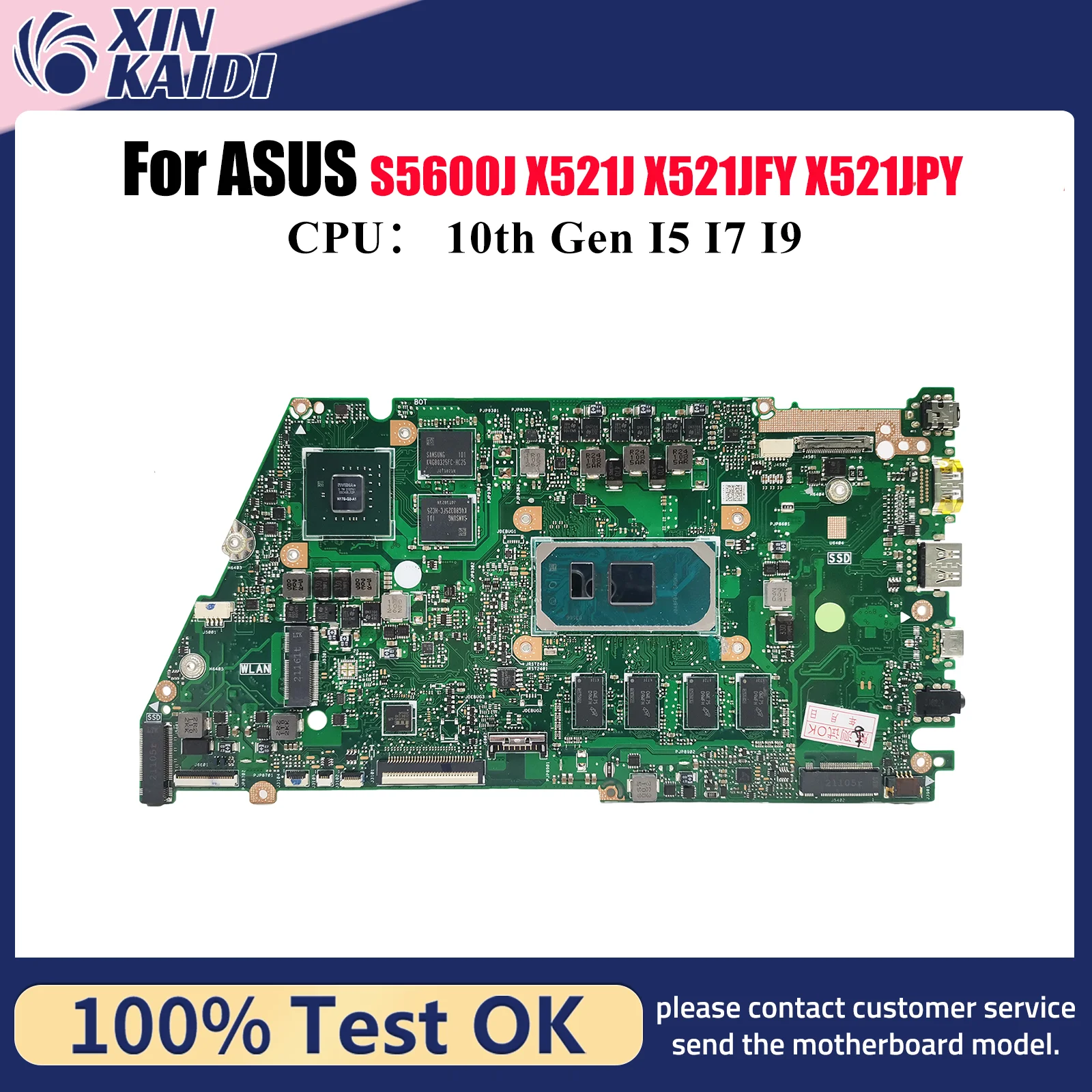 X521JQ Материнская плата для ноутбука ASUS X521JPY X521JFY X521JQ X521JAY X421J X521JQY S5600J Материнская плата с процессором I5 I7 I9 100% тест ОК
X521JQ Материнская плата для ноутбука ASUS X521JPY X521JFY X521JQ X521JAY X421J X521JQY S5600J Материнская плата с процессором I5 I7 I9 100% тест ОК