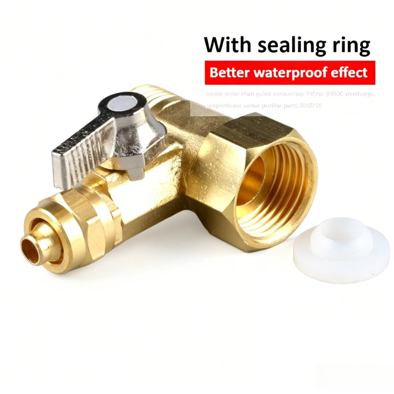Brass Ball Valve 1/2 Inch To 3/8 Inch Gardening Water Ball Valve Faucet Connector Water Purifier Adapter Hardware Accessories
Brass Ball Valve 1/2 Inch To 3/8 Inch Gardening Water Ball Valve Faucet Connector Water Purifier Adapter Hardware Accessories