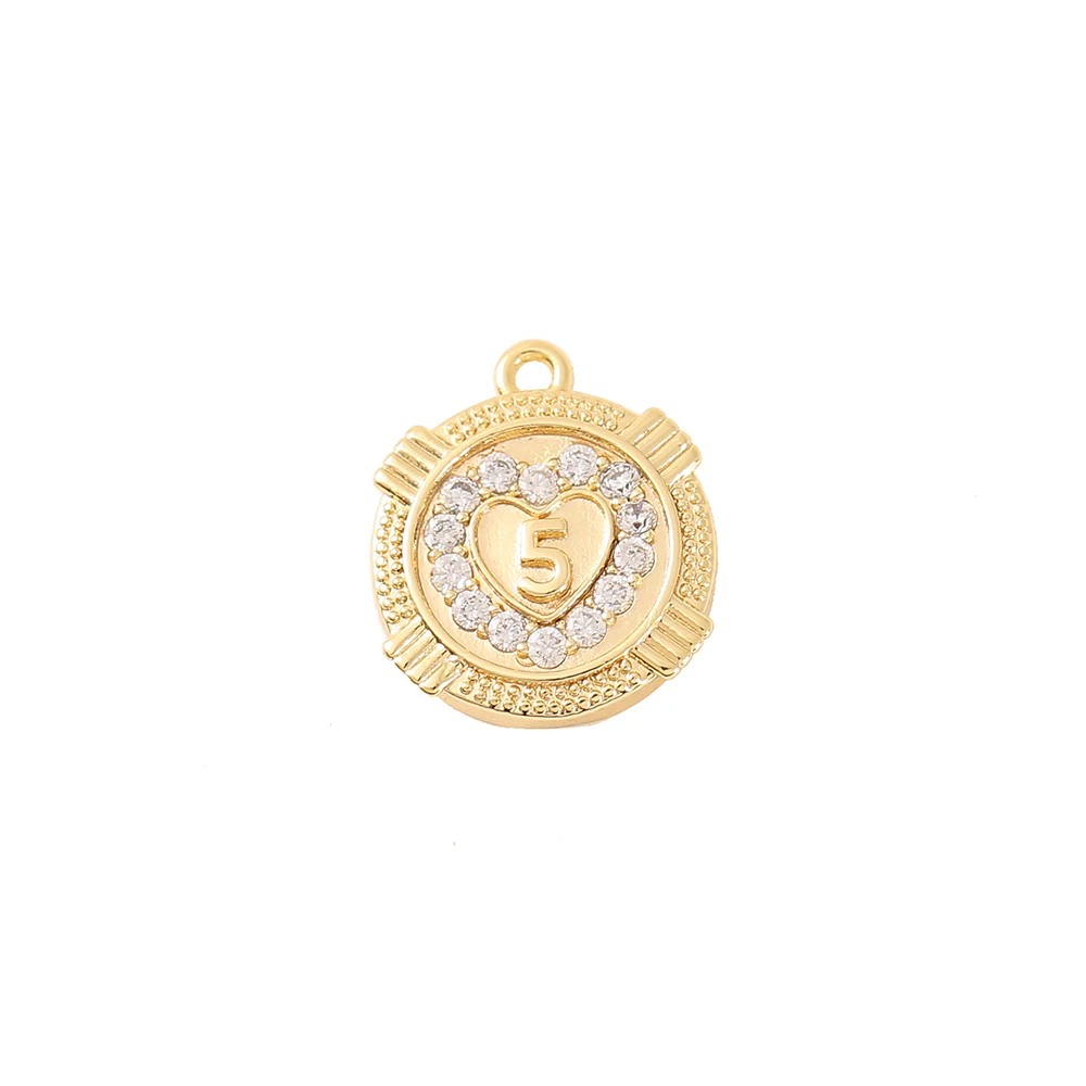 Factory Wholesale Gold Color Brass And Zircon Round Charms Pendants Necklace And Bracelet Earring Diy Jewelry Accessories Parts
Factory Wholesale Gold Color Brass And Zircon Round Charms Pendants Necklace And Bracelet Earring Diy Jewelry Accessories Parts