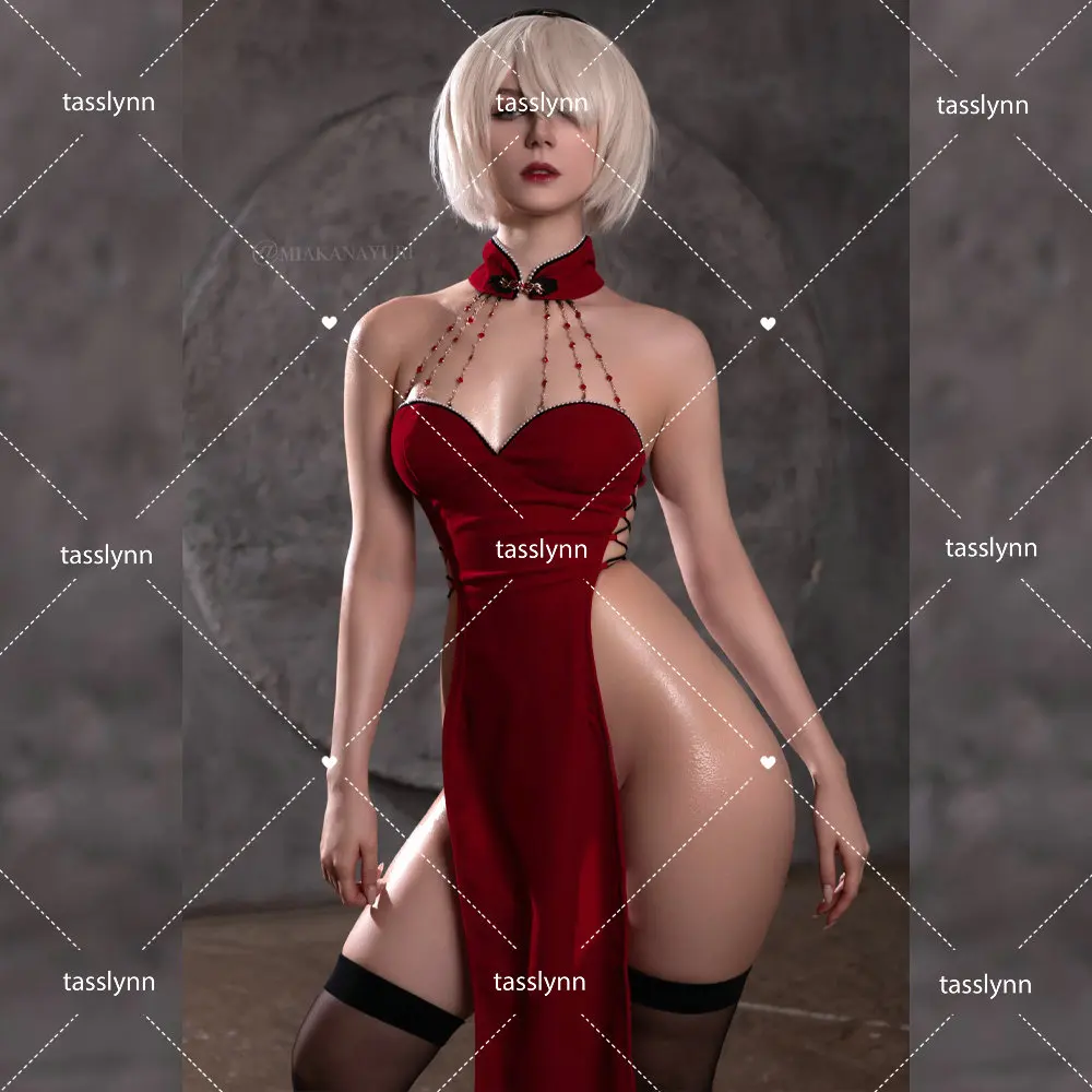YoRHa 2B Cosplay Black Red New Year Qipao Cos Anime NieR Cosplay Costume Cheongsam Sexy Lingerie Christmas Dress for Women
YoRHa 2B Cosplay Black Red New Year Qipao Cos Anime NieR Cosplay Costume Cheongsam Sexy Lingerie Christmas Dress for Women