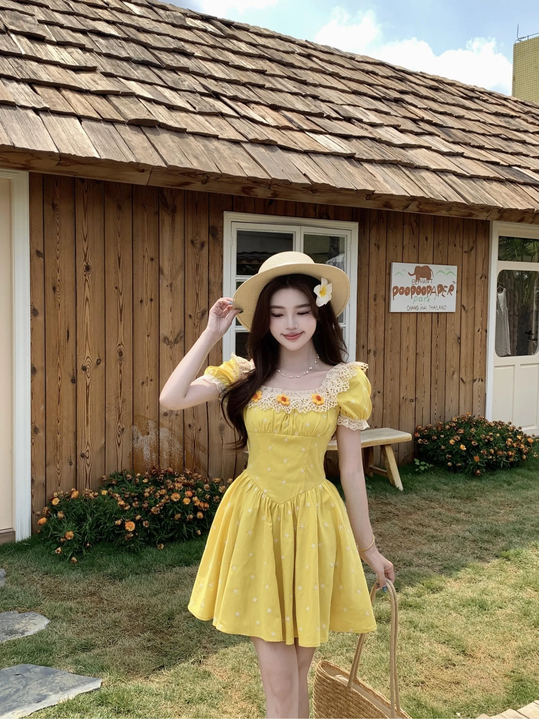 Yellow A-Line Dress Summer New Style Holiday Design Slimming Short Skirt for plus Size Women French Style High Waist Breathab...
Yellow A-Line Dress Summer New Style Holiday Design Slimming Short Skirt for plus Size Women French Style High Waist Breathab...