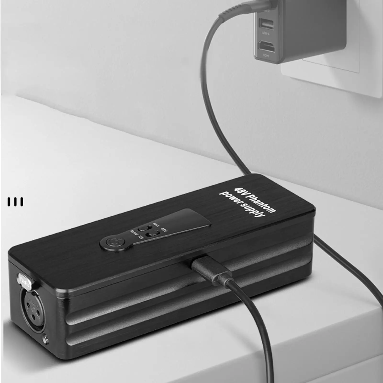 Phantom Power Supply 48V 12V Mic Booster Preamplifier Microphone Preamp 
Phantom Power Supply 48V 12V Mic Booster Preamplifier Microphone Preamp