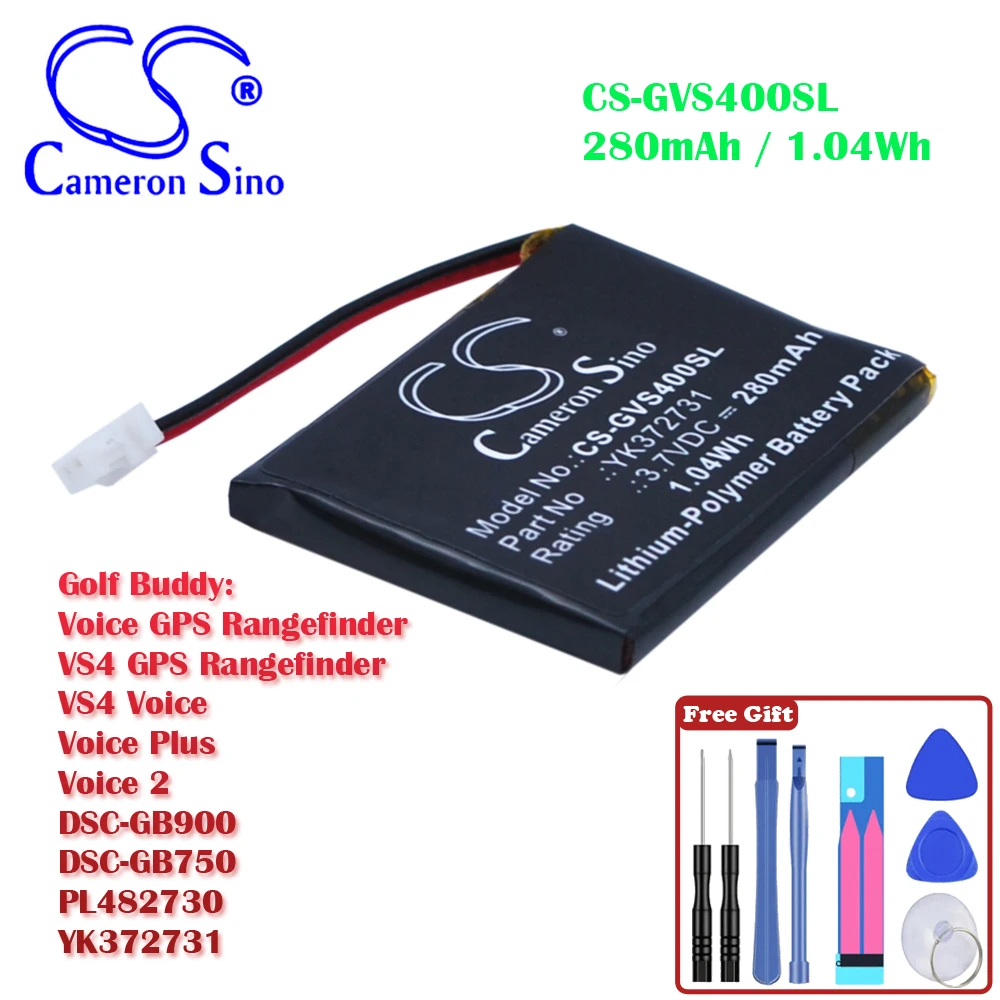 GPS, Navigator 280mAh / 1.04Wh Battery For Golf Buddy PL482730 YK372731 Voice GPS Rangefinder VS4 GPS Rangefinder VS4 Voice
GPS, Navigator 280mAh / 1.04Wh Battery For Golf Buddy PL482730 YK372731 Voice GPS Rangefinder VS4 GPS Rangefinder VS4 Voice