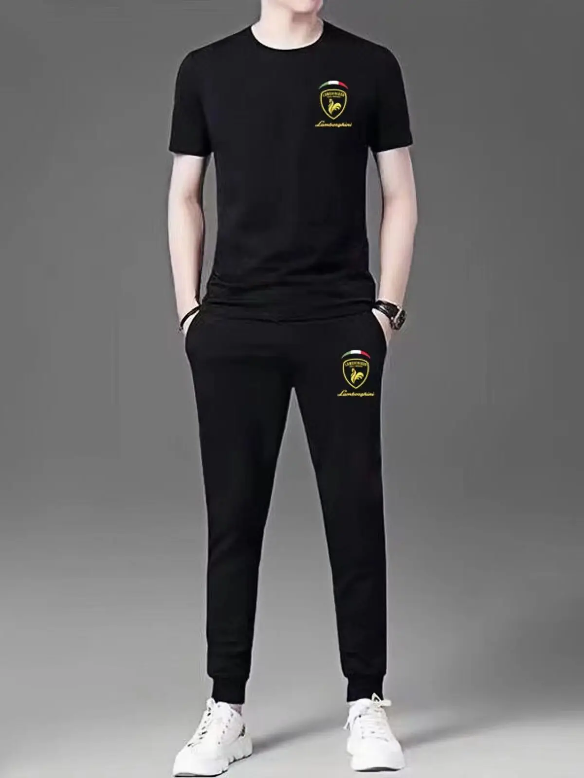 Summer Men's Ice Silk Qui Dry ort Sve Fitn Running Sportswear Set High End Two Piece Casual Sportswear
Summer Men's Ice Silk Qui Dry ort Sve Fitn Running Sportswear Set High End Two Piece Casual Sportswear