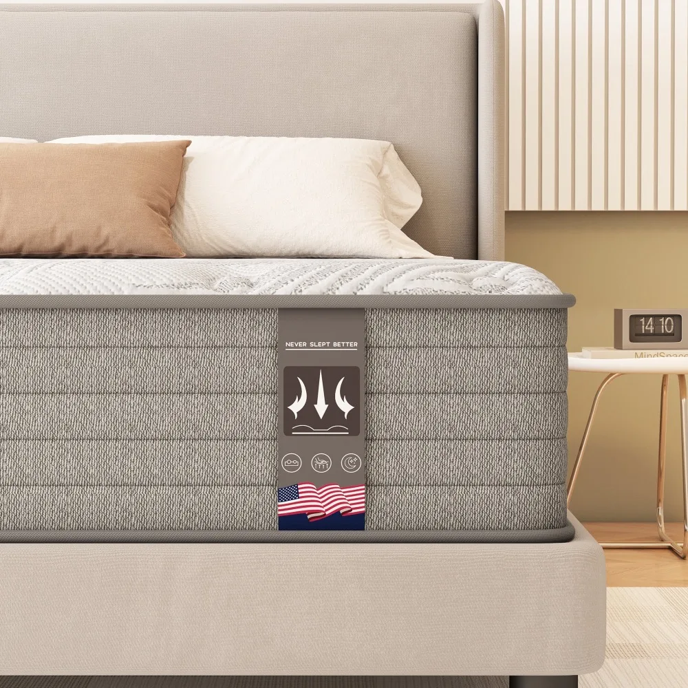 Mattress 12 inch Full Size, Gel Memory Foam Hybrid Mattress in a Box, Cozy Sleep
Mattress 12 inch Full Size, Gel Memory Foam Hybrid Mattress in a Box, Cozy Sleep