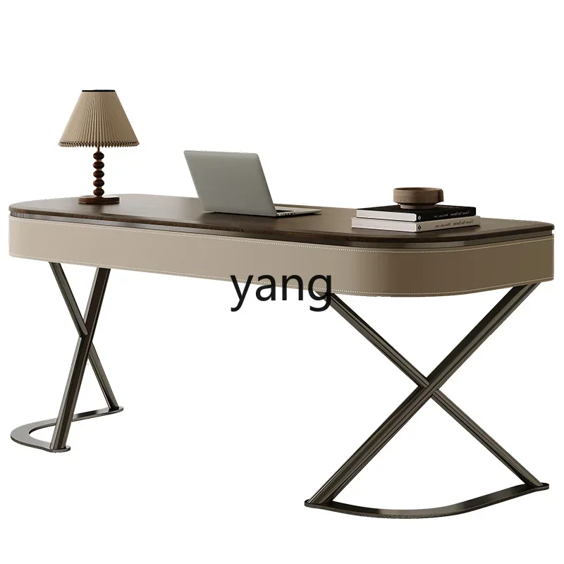 LTT Solid Wood Desk Minimalist Living Room Study Desk Walnut Veneer Saddle Leather Computer Desk
LTT Solid Wood Desk Minimalist Living Room Study Desk Walnut Veneer Saddle Leather Computer Desk