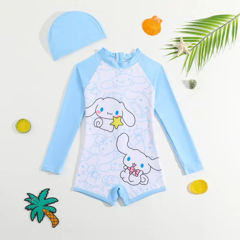 Cinnamoroll Kawaii детский купальник Kuromi аниме Sanrios мультфильм профессиональный быстросохнущий солнцезащитный крем купальники пляжная одежда
Cinnamoroll Kawaii детский купальник Kuromi аниме Sanrios мультфильм профессиональный быстросохнущий солнцезащитный крем купальники пляжная одежда