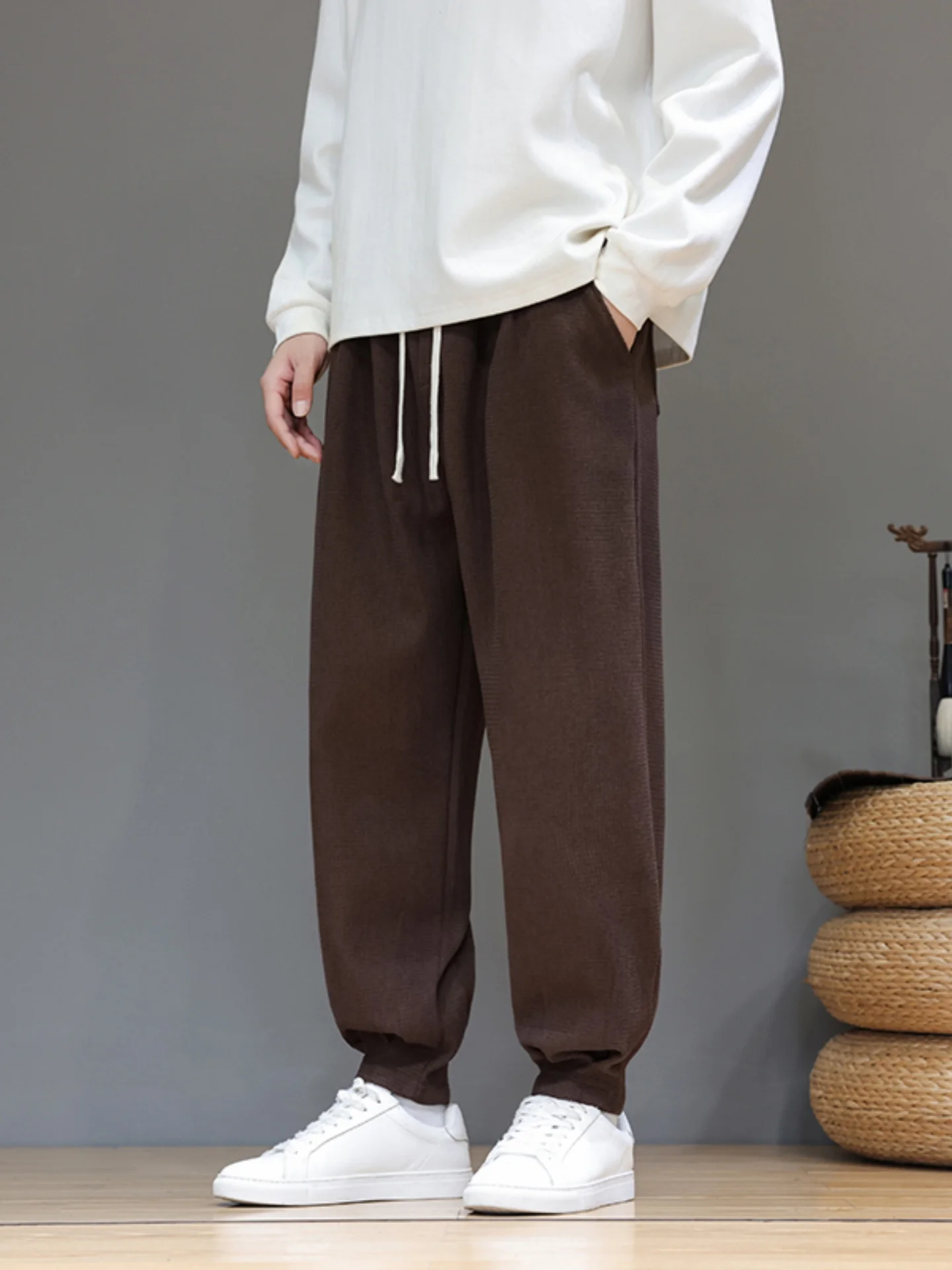 Loose Chinese Sle Men's Casual Pants Autumn Winter New Sle Sports Sweatpants Big Size Comfortable Faionable Trousers
Loose Chinese Sle Men's Casual Pants Autumn Winter New Sle Sports Sweatpants Big Size Comfortable Faionable Trousers
