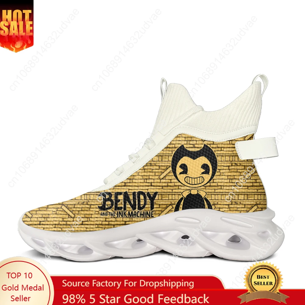 B-Bendy and T-The I-Ink M-Machine High Top Flats Sneakers Mens Womens Sports Shoes High Quality Sneaker Footwear Custom Shoe
B-Bendy and T-The I-Ink M-Machine High Top Flats Sneakers Mens Womens Sports Shoes High Quality Sneaker Footwear Custom Shoe