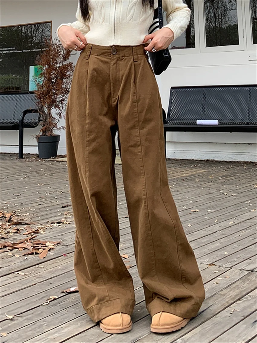 Alien Kitty Loose Wide Leg Women Pants Mopping Fashion 2023 Winter Wide Leg Straight All Match High Waist Office Lady Daily
Alien Kitty Loose Wide Leg Women Pants Mopping Fashion 2023 Winter Wide Leg Straight All Match High Waist Office Lady Daily