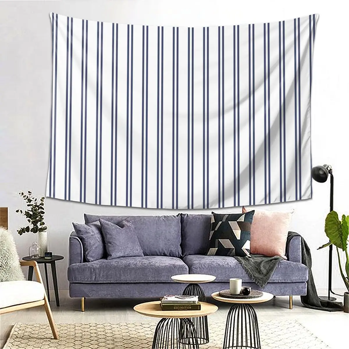 White And Navy Double Stripes Tapestry Decoration Art Aesthetic Tapestries for Living Room Bedroom Home Wall Cloth Wall Hanging
White And Navy Double Stripes Tapestry Decoration Art Aesthetic Tapestries for Living Room Bedroom Home Wall Cloth Wall Hanging