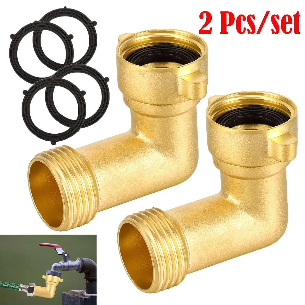2pcs Elbow Water Hose Adapter 90 Degree Garden Hose Elbow Connector 3/4inch US
2pcs Elbow Water Hose Adapter 90 Degree Garden Hose Elbow Connector 3/4inch US
