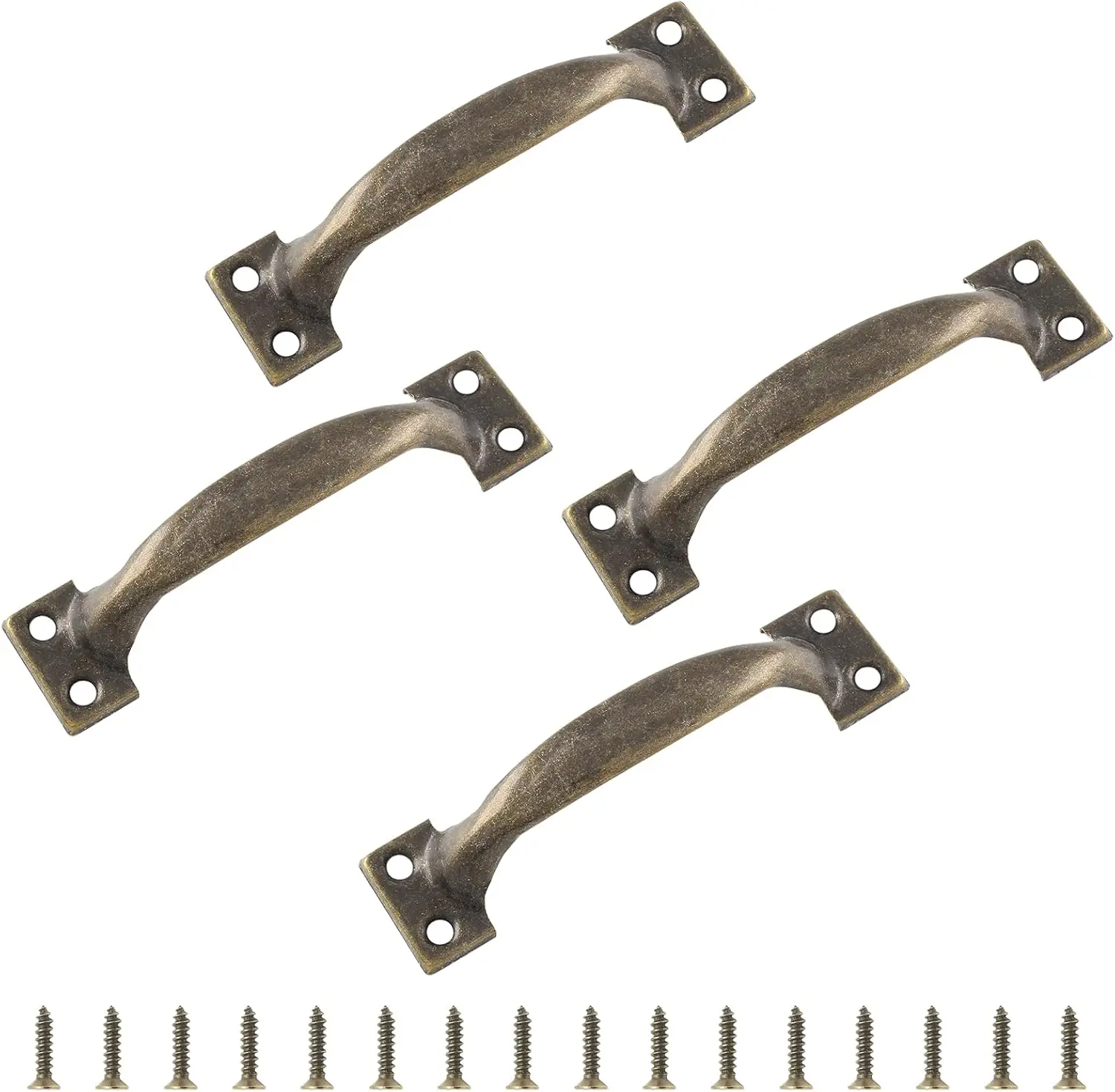 4pcs 4 Inch Vintage Barn Door Pulls Utility Cabinet Handles, Screw in Drawer Pulls Bronze Gate Handles, Metal Garage Door Handle
4pcs 4 Inch Vintage Barn Door Pulls Utility Cabinet Handles, Screw in Drawer Pulls Bronze Gate Handles, Metal Garage Door Handle