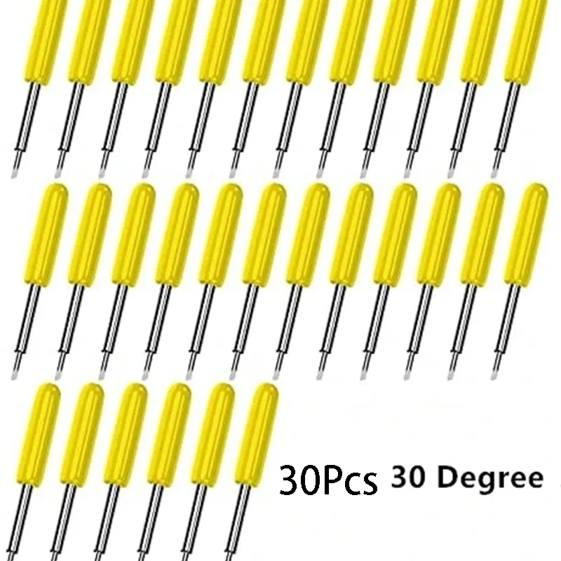 30pcs 30/45/60 Degrees Replacement Blades Plotter Vinyl Cutter Blades Roland Milling Carving Cutter Tool For Cutting Plotter
30pcs 30/45/60 Degrees Replacement Blades Plotter Vinyl Cutter Blades Roland Milling Carving Cutter Tool For Cutting Plotter