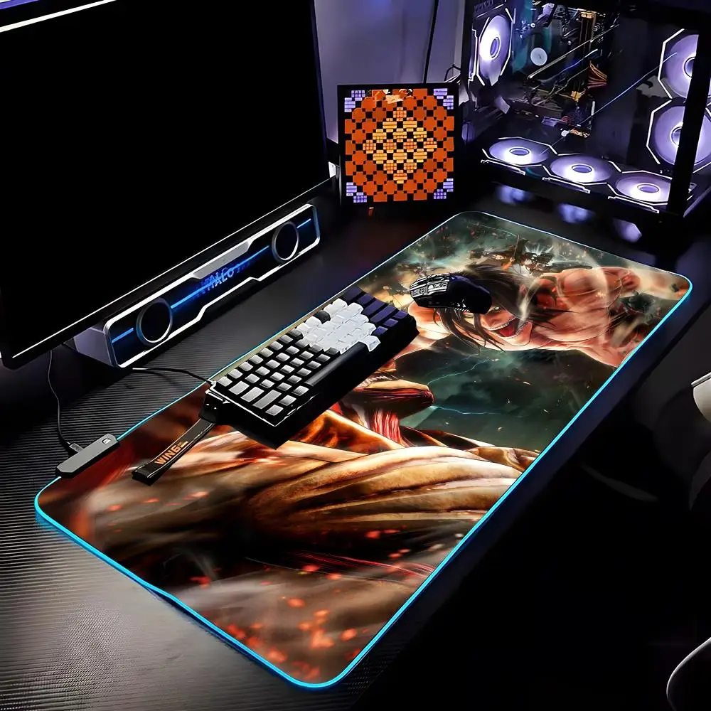 Japan Anime Laptop Attack Mouse Pad RGB HD Mousepad Pad Rug Desk Mat Computer Gaming PC Accessories Rubber Keyboard LED Mats
Japan Anime Laptop Attack Mouse Pad RGB HD Mousepad Pad Rug Desk Mat Computer Gaming PC Accessories Rubber Keyboard LED Mats