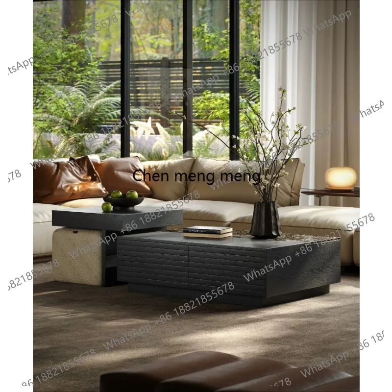 Italian light luxury, coffee table modern and simple, high-end black coffee table combination
Italian light luxury, coffee table modern and simple, high-end black coffee table combination