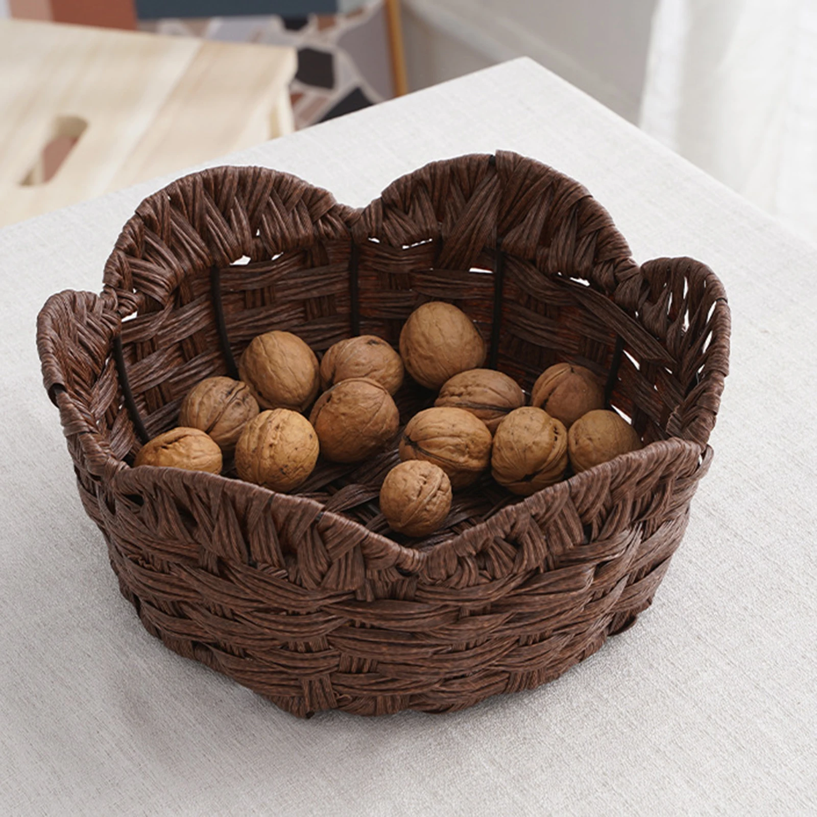 Fruit Basket Large Round Multi-Function Storage Basket For Kitchen Countertop Bread Dessert Serving Tabletop Food Baskets
Fruit Basket Large Round Multi-Function Storage Basket For Kitchen Countertop Bread Dessert Serving Tabletop Food Baskets