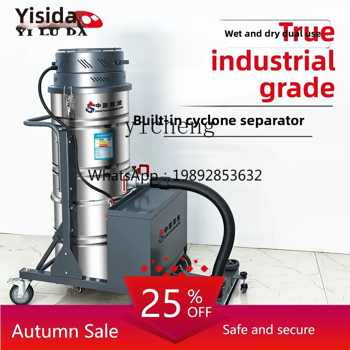 Industrial Vacuum Cleaner Factory Workshop Dust Large Suction High Power Vacuum Cleaner Dry and Wet Lithium Battery
Industrial Vacuum Cleaner Factory Workshop Dust Large Suction High Power Vacuum Cleaner Dry and Wet Lithium Battery