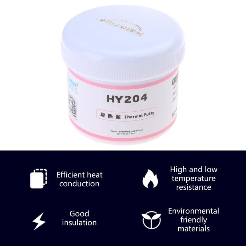 4.0W / m-K Thermal Putty Paste for CPU Coolers GPU Processor Chipset Cooler
4.0W / m-K Thermal Putty Paste for CPU Coolers GPU Processor Chipset Cooler