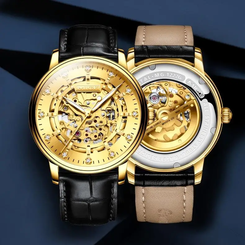 MIGE Luxury Brand Watches for Men Automatic Mechanical Self Winding Men’s Watch Stainless Steel Waterproof Luminous Wristwatches
MIGE Luxury Brand Watches for Men Automatic Mechanical Self Winding Men’s Watch Stainless Steel Waterproof Luminous Wristwatches