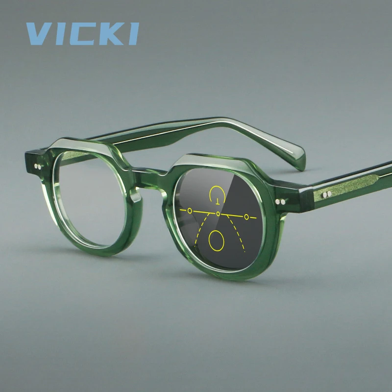 VICKI Classic Glasses for Both Men and Women Customizable Prescription. Anti-blue Light Multi-focal Lenses Photochromic A5801
VICKI Classic Glasses for Both Men and Women Customizable Prescription. Anti-blue Light Multi-focal Lenses Photochromic A5801
