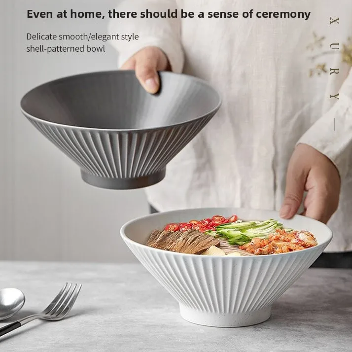 New 2025 Home Use Noodle Bowl Ceramic Underglaze Dinnerware Soup Bowl Nordic Style Large Diameter 17.5cm Alligator Hat Shape
New 2025 Home Use Noodle Bowl Ceramic Underglaze Dinnerware Soup Bowl Nordic Style Large Diameter 17.5cm Alligator Hat Shape